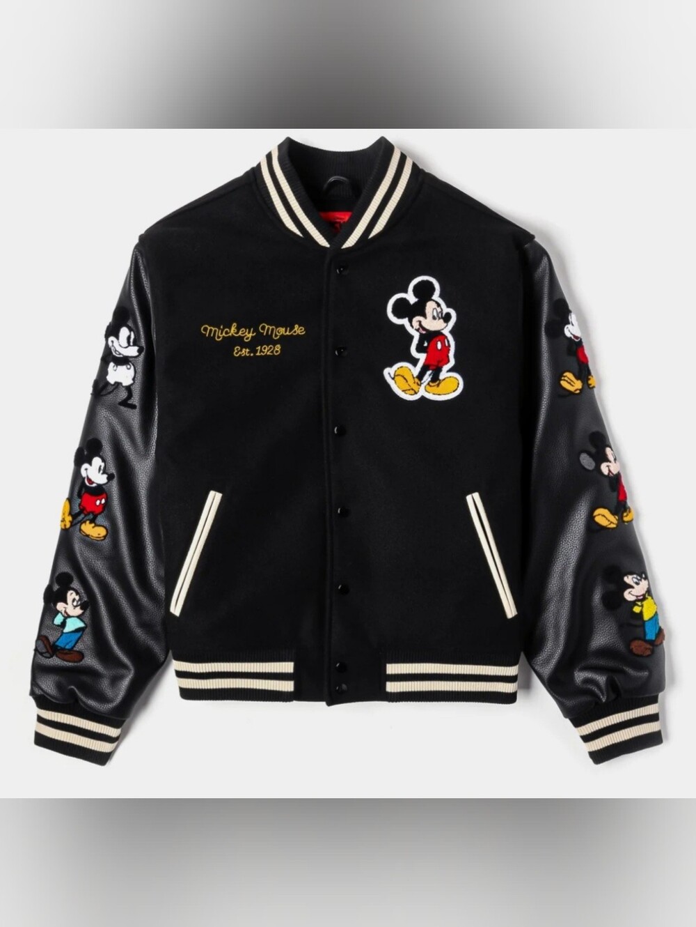 Disney Mickey Shoe Palace Mickey Icon Varsity Jacket Size Men's Medium.